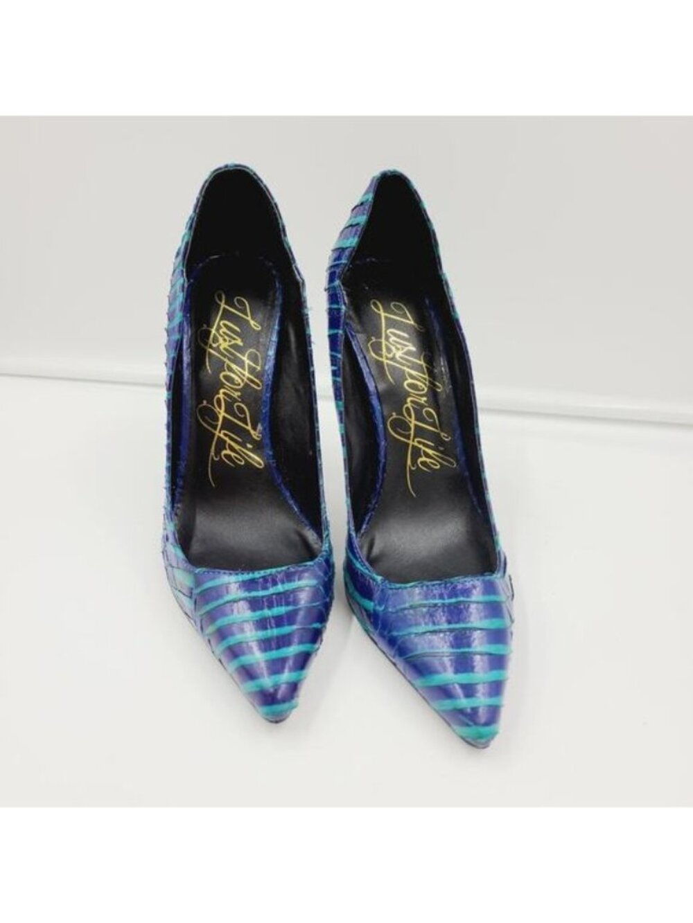 Kash Pumps by LFL Lust For Life Size 7, Stiletto Shoes, Blue/Teal PRE-OWNED